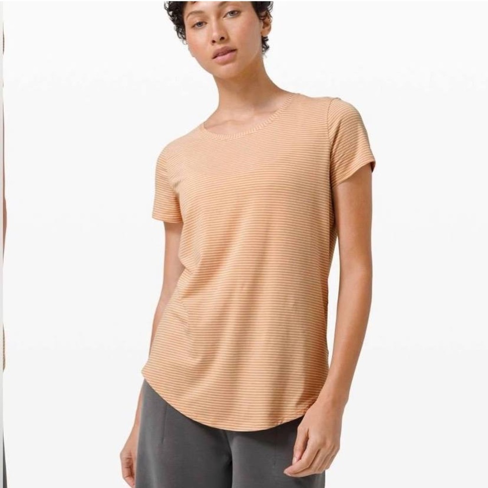 Lululemon Love Tee Beech Wood Stripe